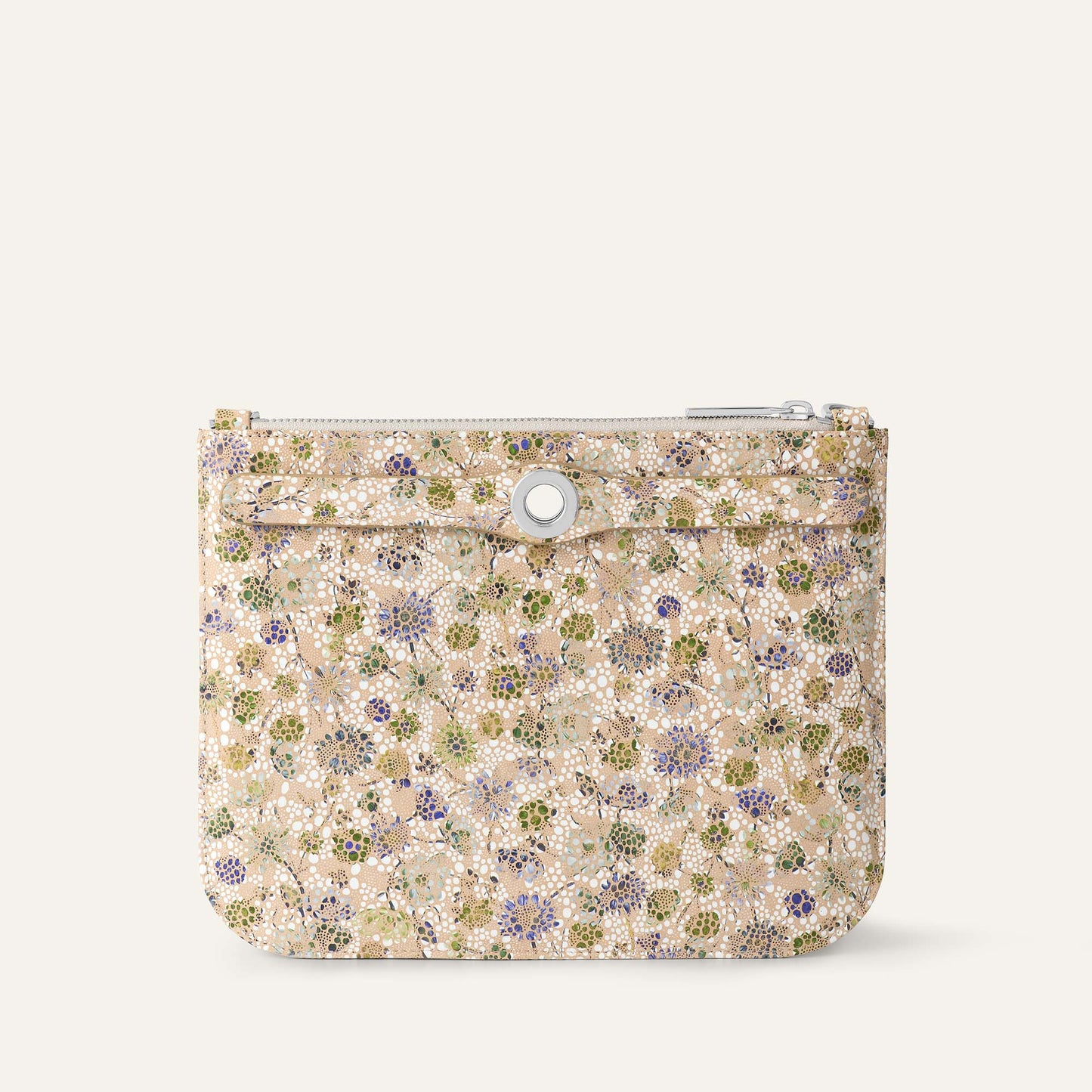 Ivy Clutch Bag | Petal Bloom with Silver hardware