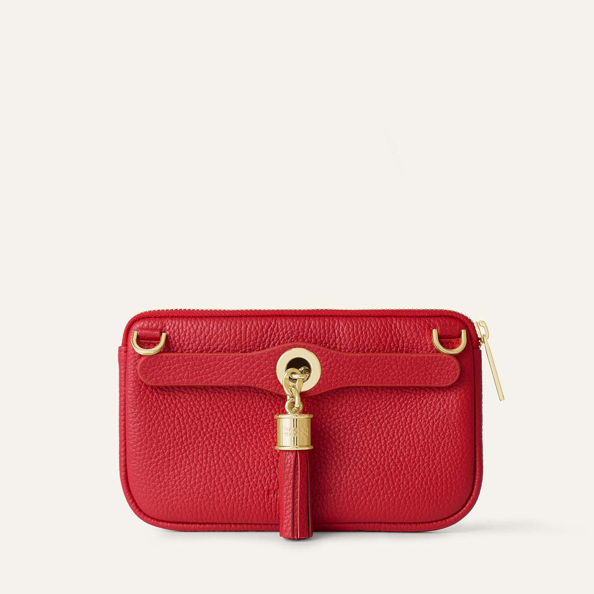 Mini D Tote | Pillarbox Red with Gold hardware