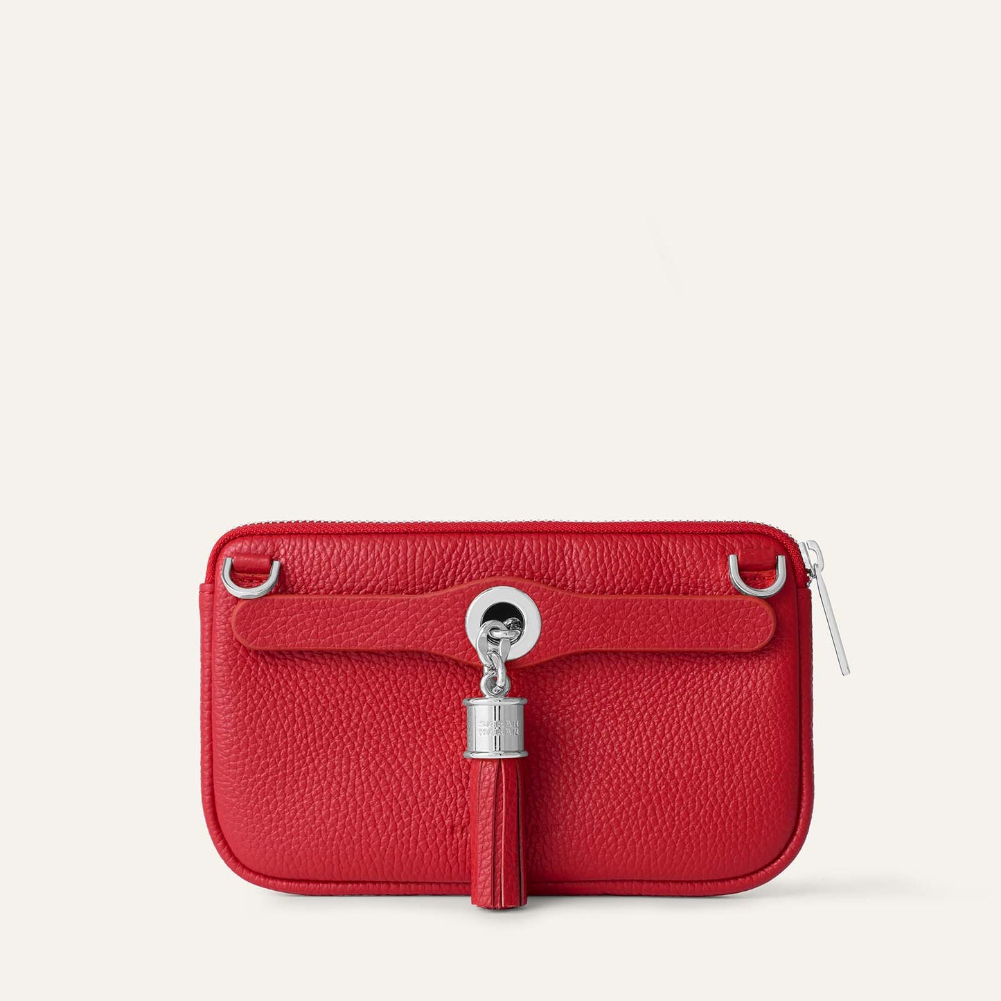 Dahlia Mini Tote | Pillarbox Red with Silver hardware