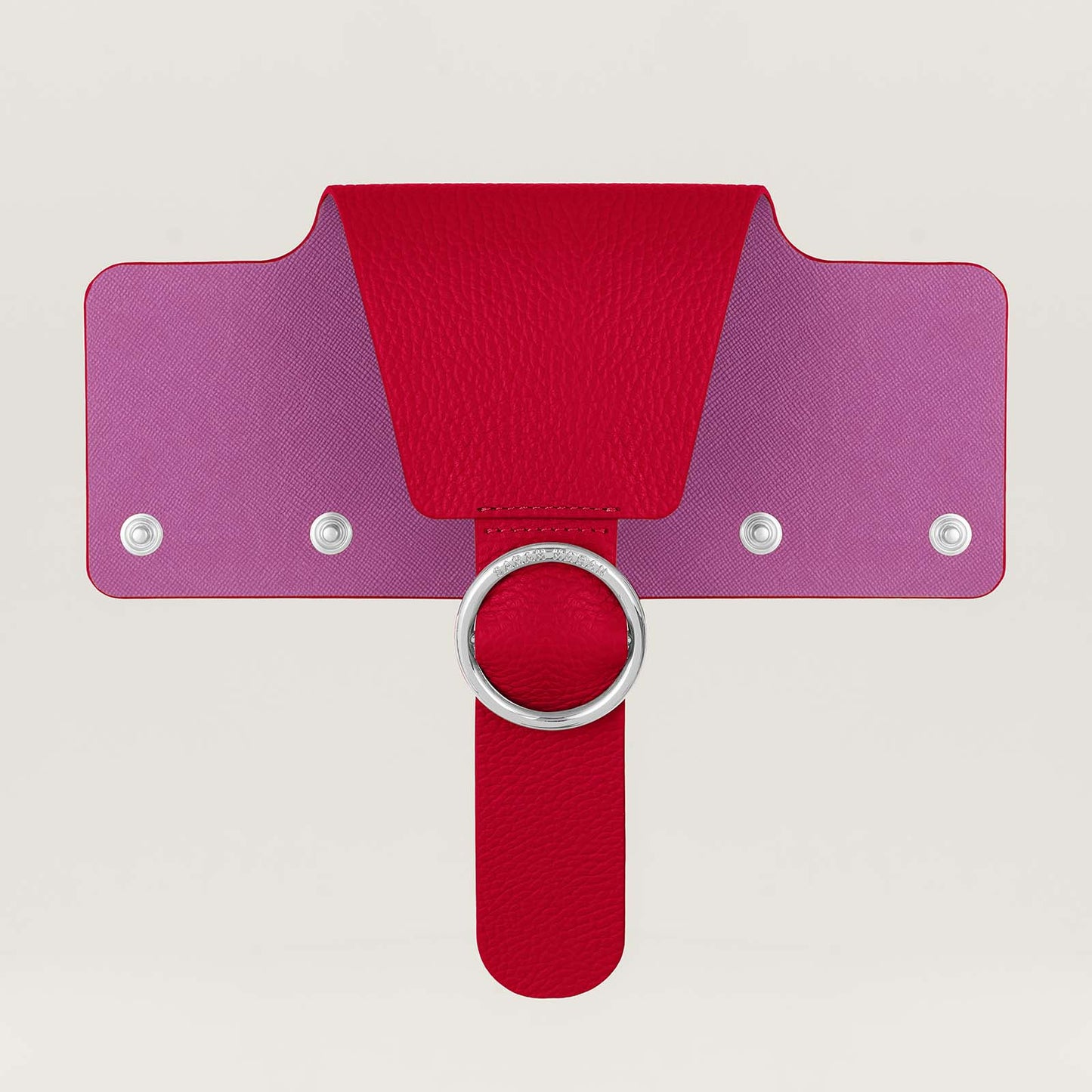 Ring Flap Classic | Pillarbox Red with Silver hardware