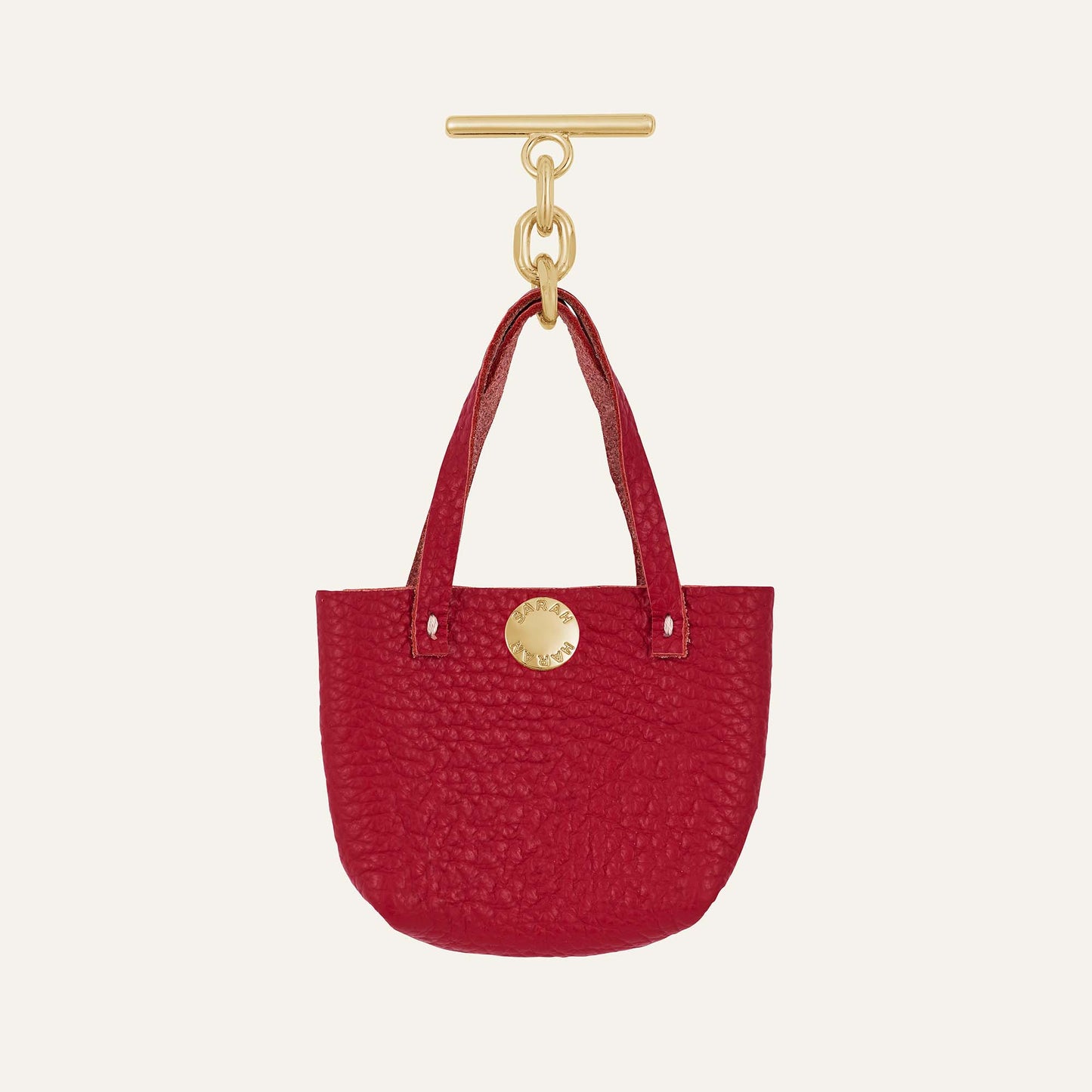 Handbag Tassel | Pillarbox Red with Gold hardware