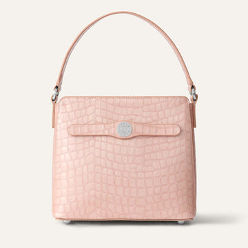 Rosa Handbag | Pink Pearl with Silver hardware