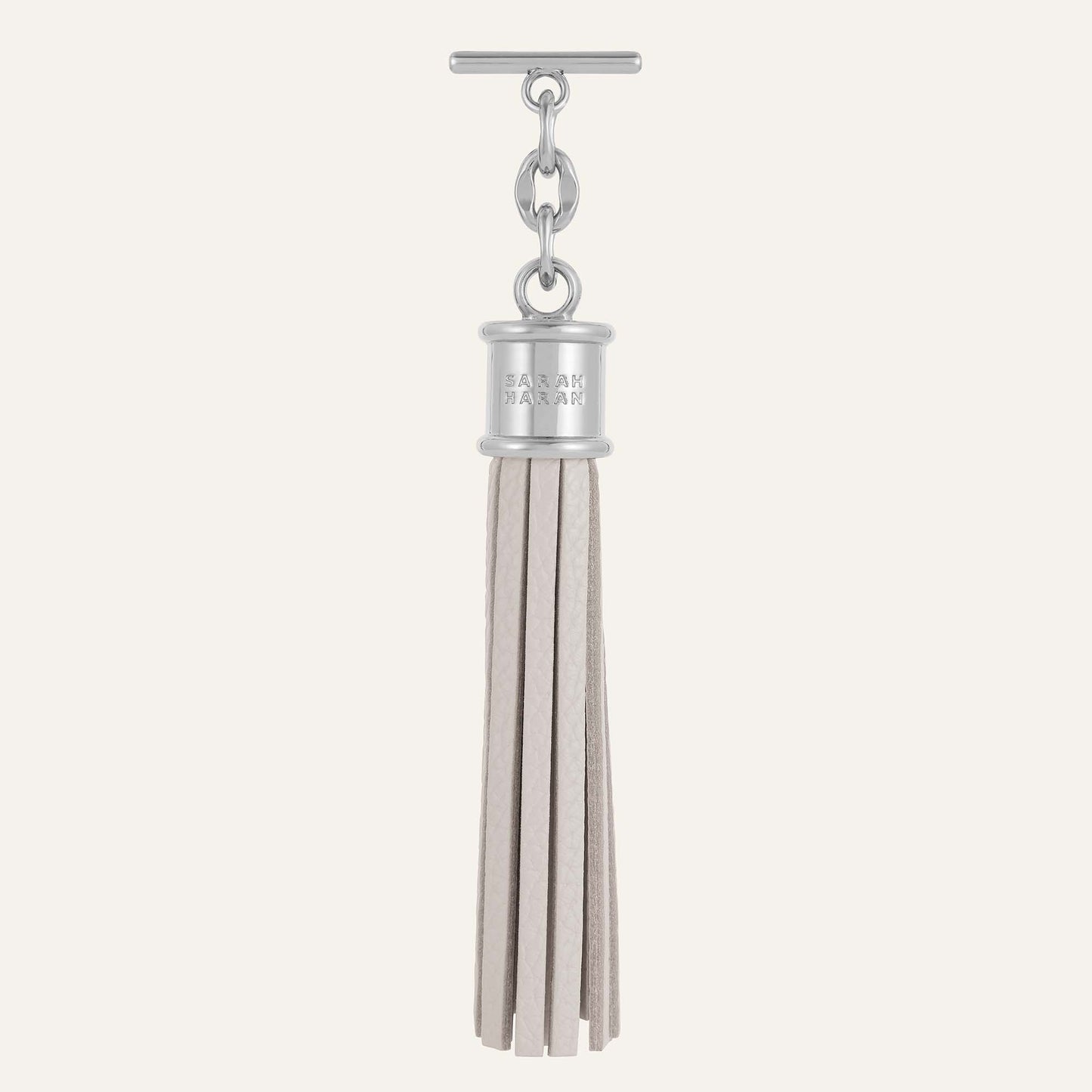 Capsule Tassel | Porcelain with Silver hardware