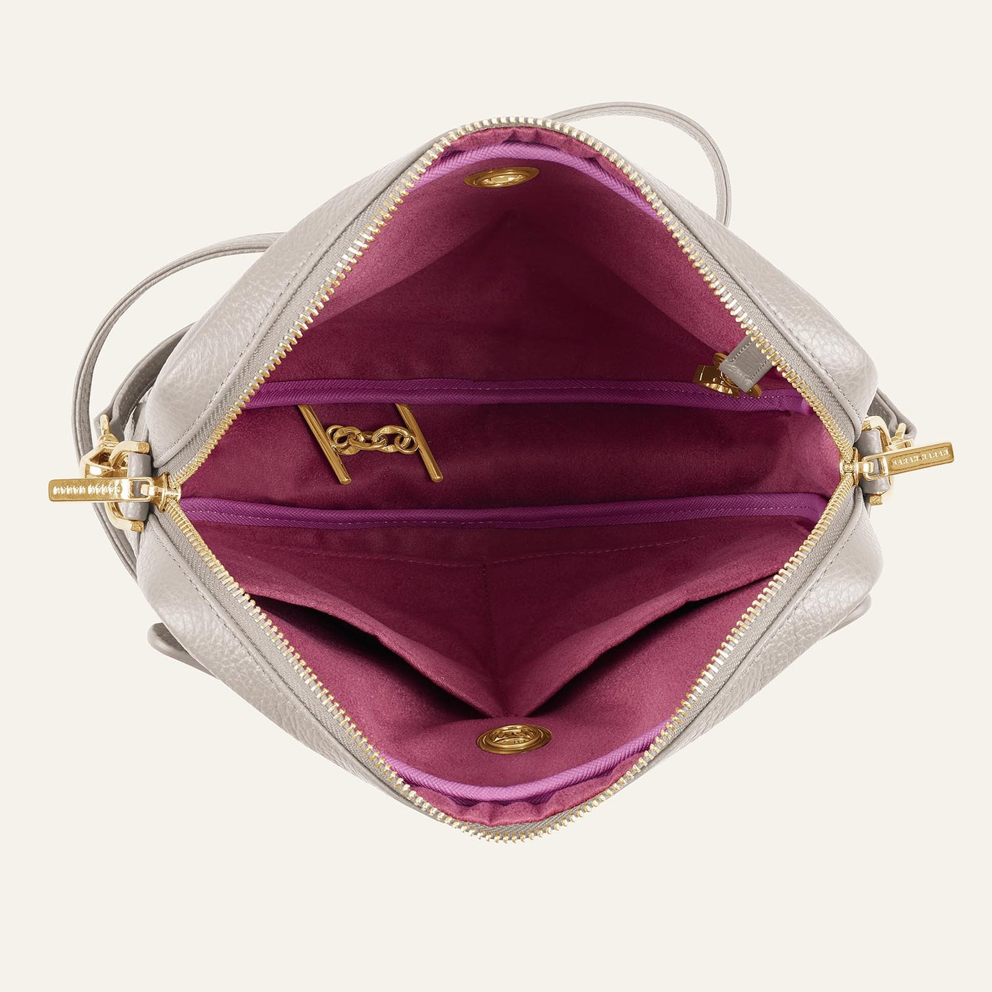 Mia Crossbody | Porcelain with Gold hardware