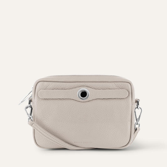 Porcelain Sarah Haran Millie Crossbody with Silver hardware Front C02 S