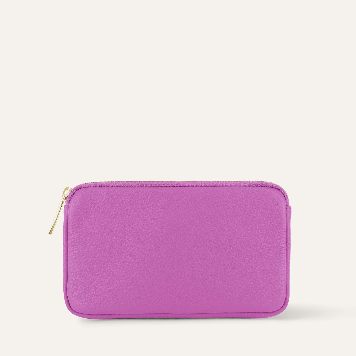 Millie Pouch | Purple Rose with Gold hardware