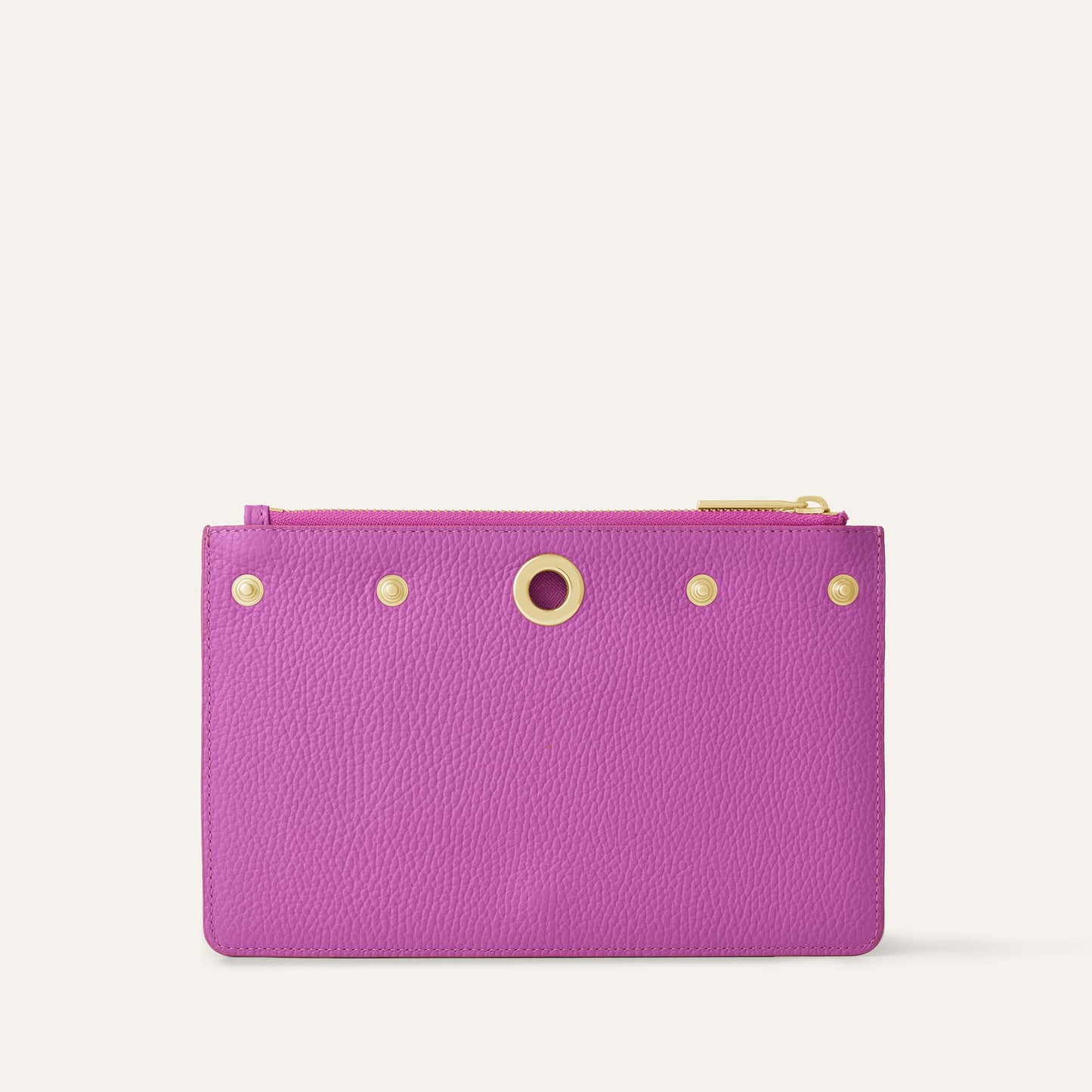 Voyager Pouch | Purple Rose with Gold hardware