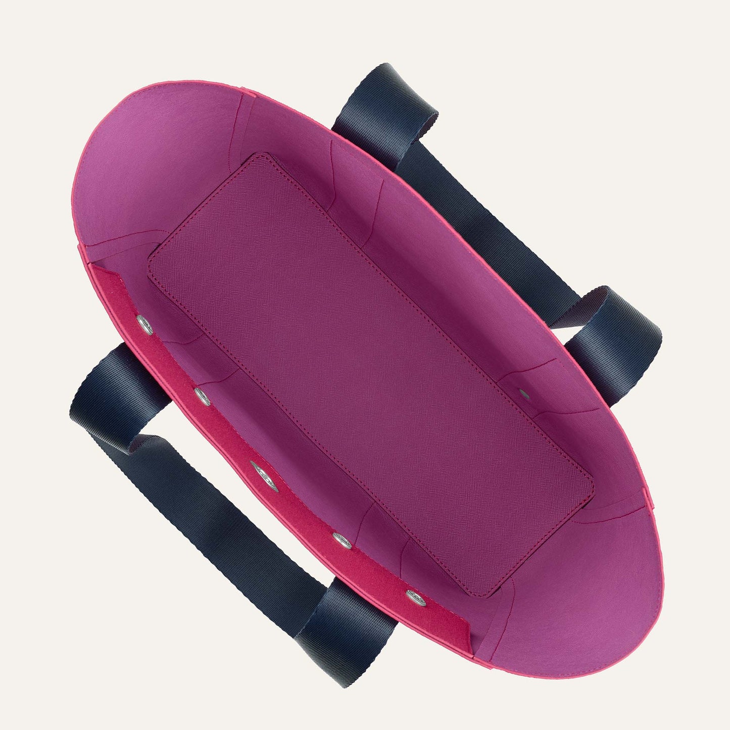 Sarah Canvas | Pink Navy with Silver hardware
