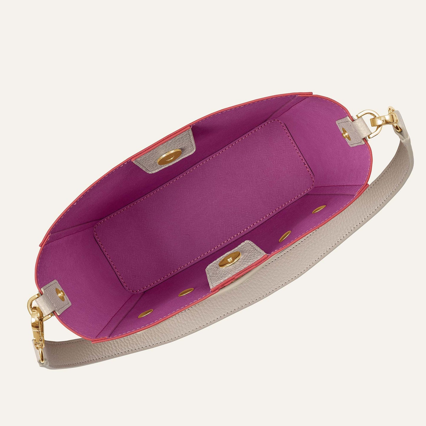 Red with Porcelain Sarah Haran Mini S with Gold hardware | Overhead R029 G