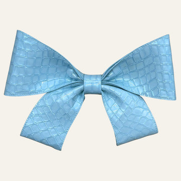 Deco Bow Classic | Blue Mist with Silver hardware