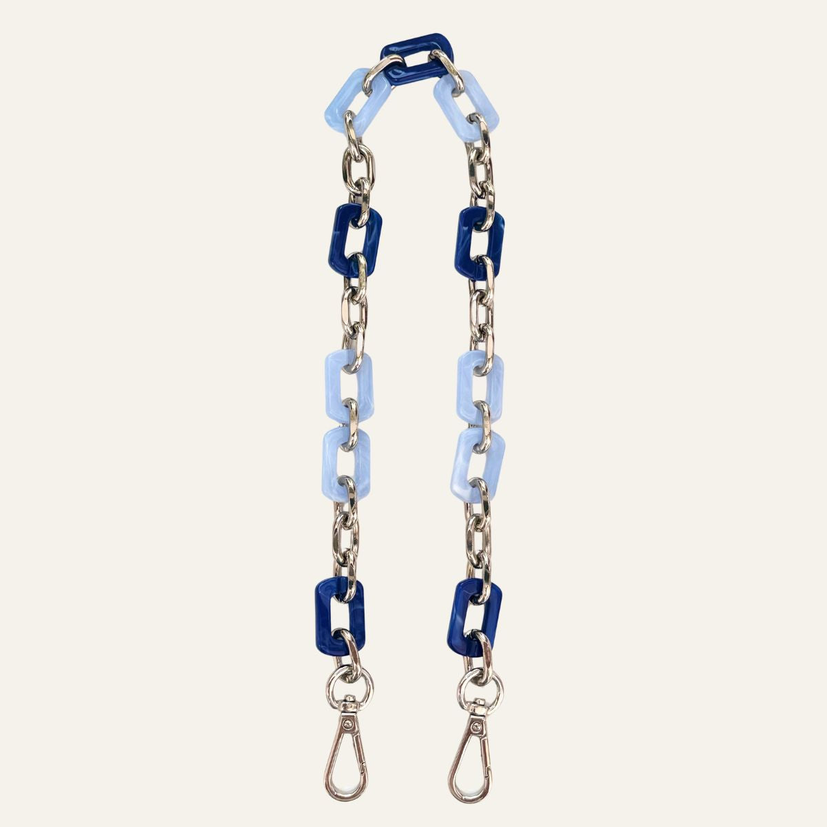 Nova Strap | Blue Mix with Silver hardware