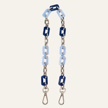 Nova Strap | Blue Mix with Silver hardware