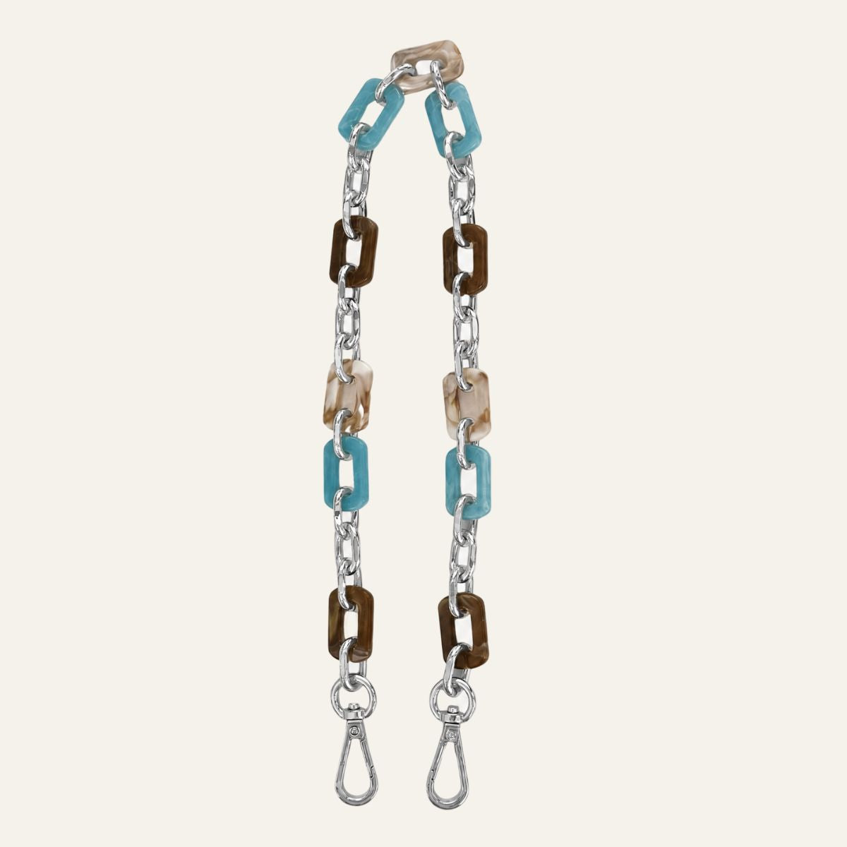 Nova Strap | Chocolate Mix with Silver hardware