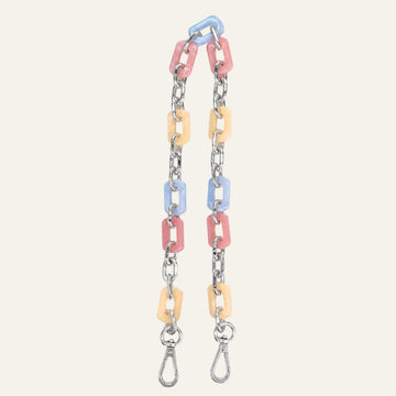 Nova Strap | Pastel Mix with Silver hardware