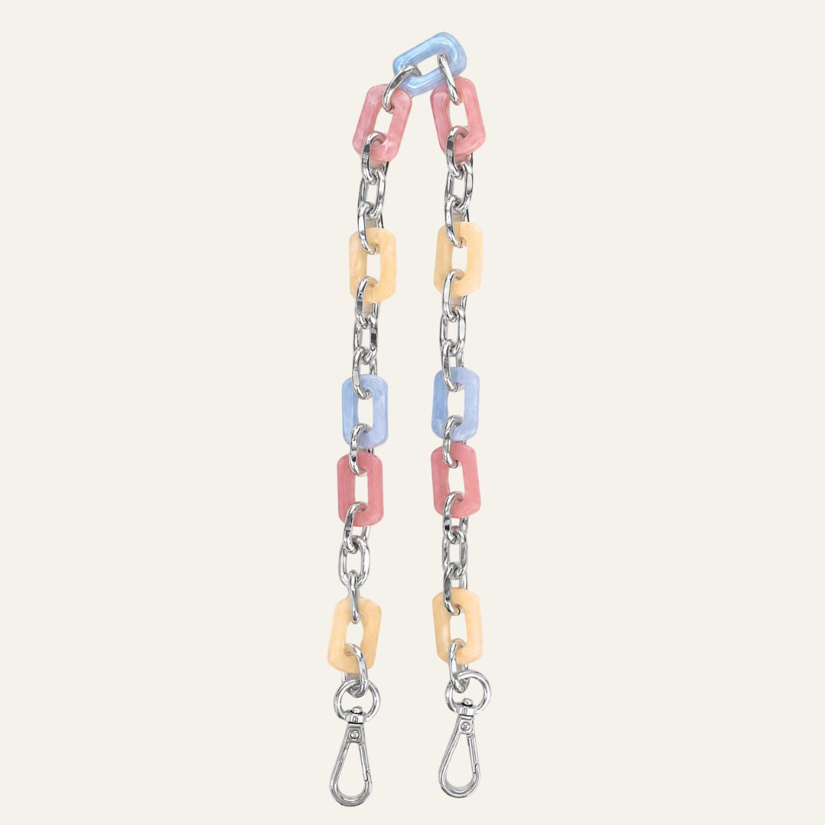 Nova Strap | Pastel Mix with Silver hardware