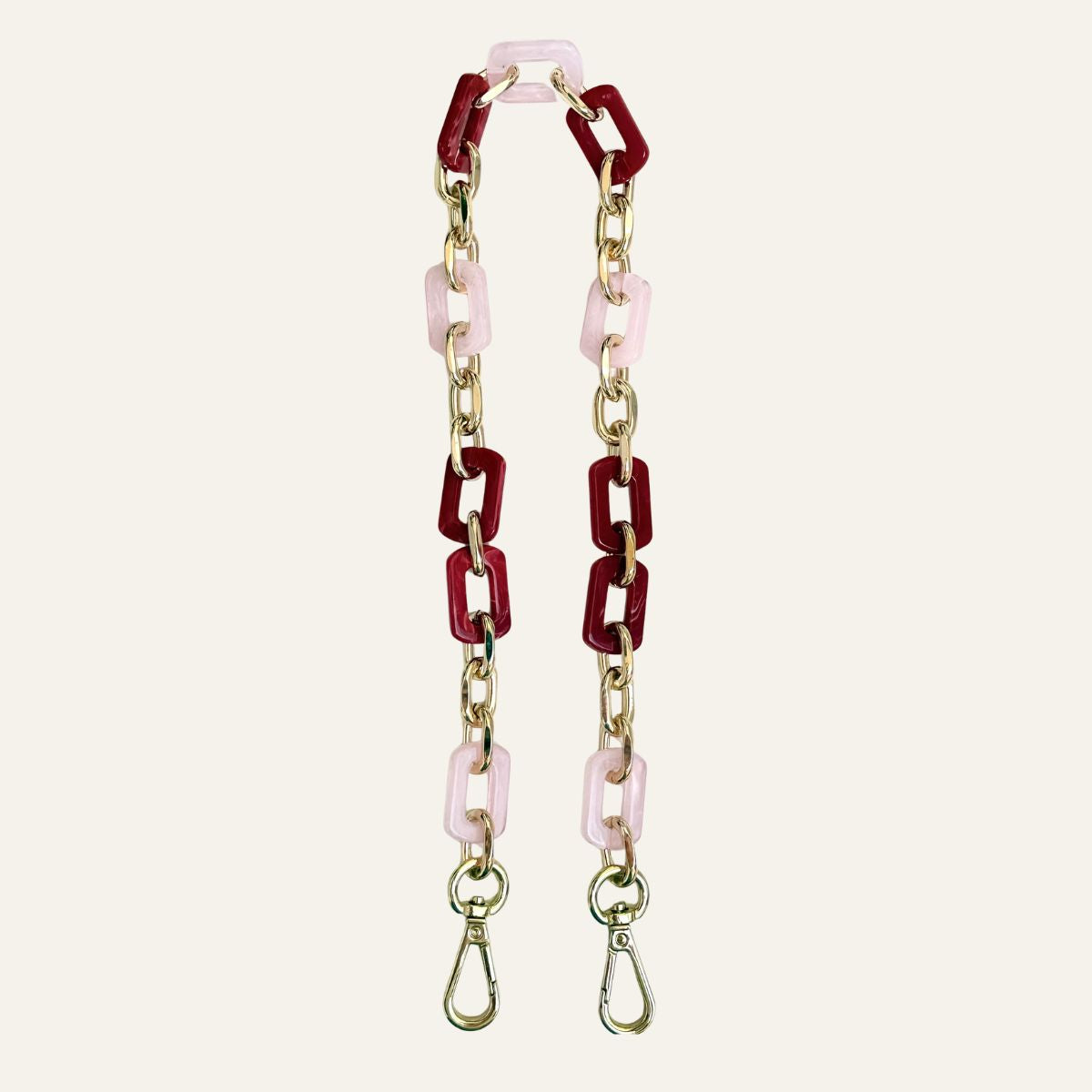 Nova Strap | Pink Mix with Gold hardware