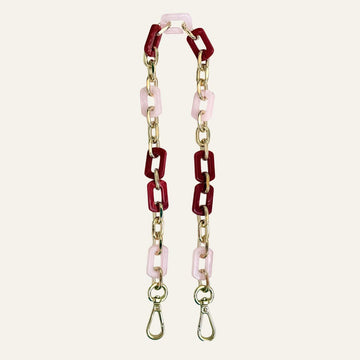 Nova Strap | Pink Mix with Gold hardware