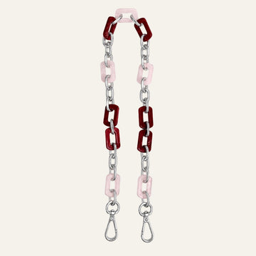 Nova Strap | Pink Mix with Silver hardware