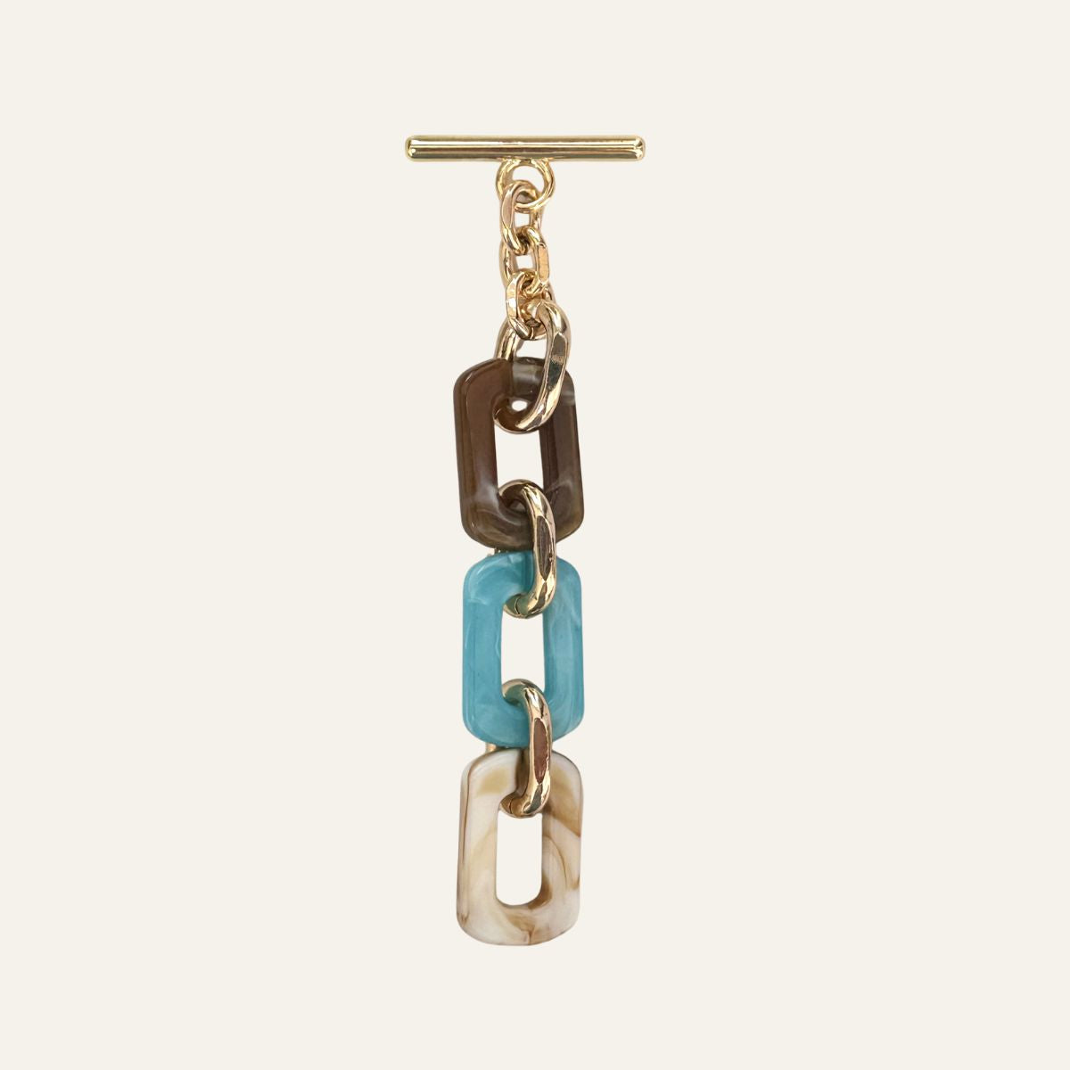 Nova Tassel | Chocolate Mix with Gold hardware
