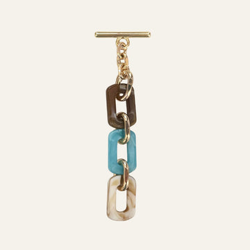 Nova Tassel | Chocolate Mix with Gold hardware