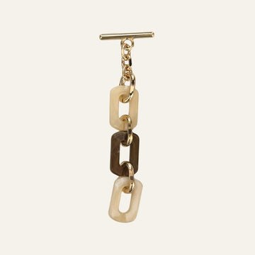 Nova Tassel | Cream Mix with Gold hardware