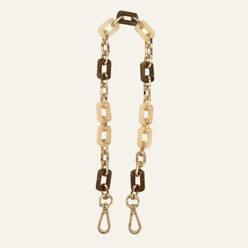 Nova Strap | Cream Mix with Gold hardware