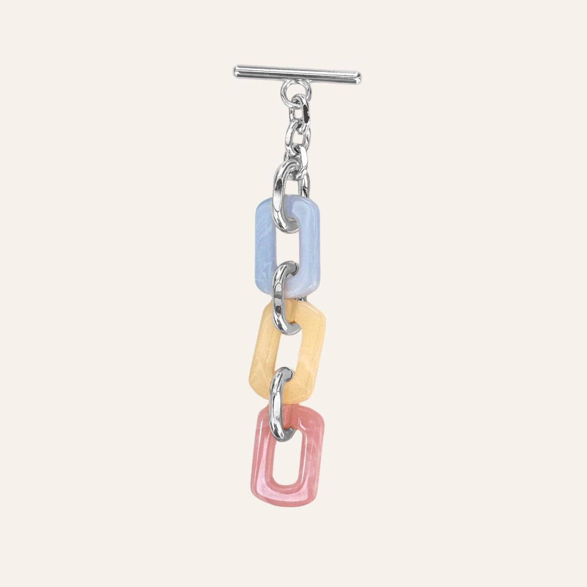 Nova Tassel | Pastel Mix with Silver hardware