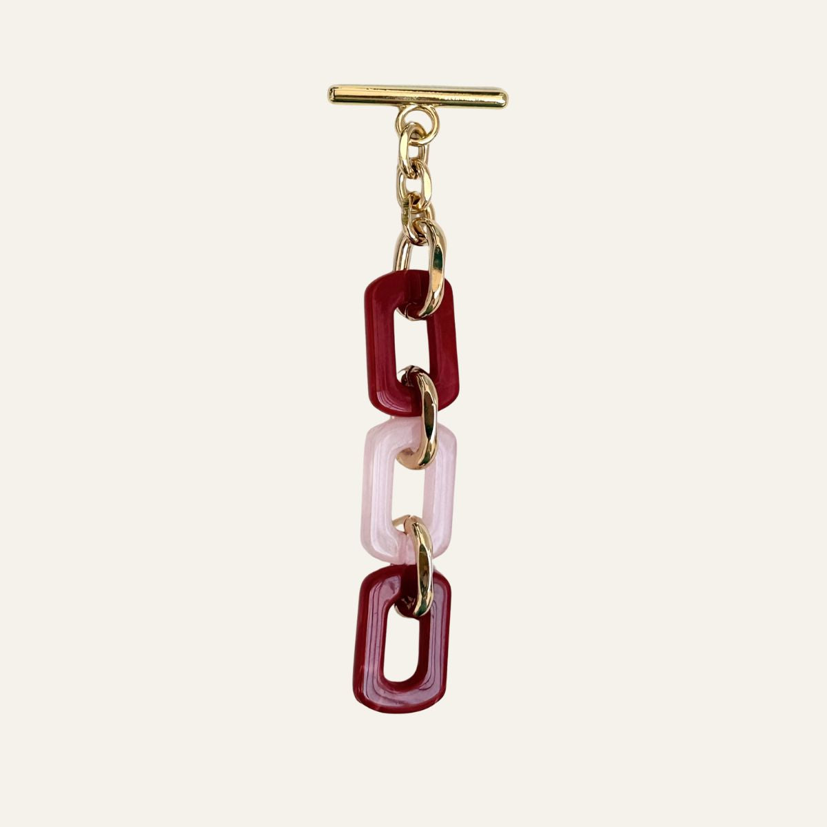 Nova Tassel | Pink Mix with Gold hardware