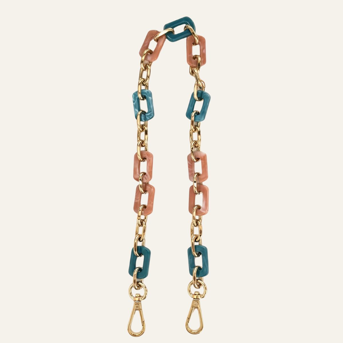 Nova Strap | Teal Mix with Gold hardware