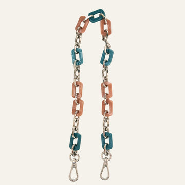 Nova Strap | Teal Mix with Silver hardware