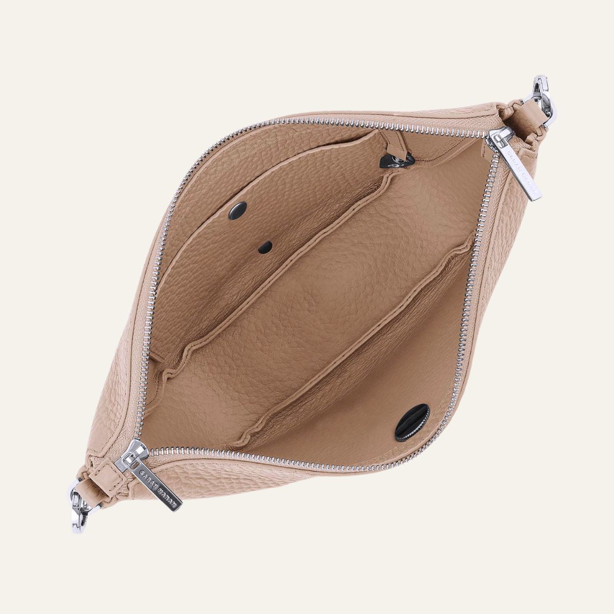Tansy Sling | Nude with Silver hardware