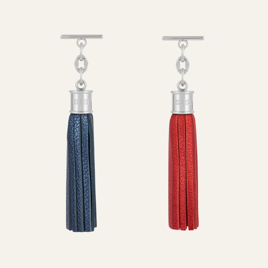 Twin Tassels | Duo 1 with Silver hardware