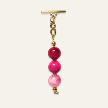 Aurora Tassel | Pink Mix with Gold hardware