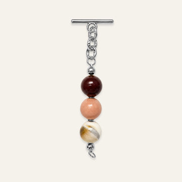 Aurora Tassel | Chocolate Mix with Silver hardware