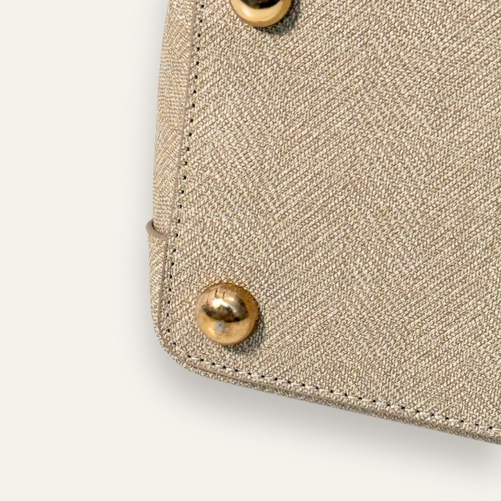 Preloved Sarah Tote | Sand Tan with Gold hardware