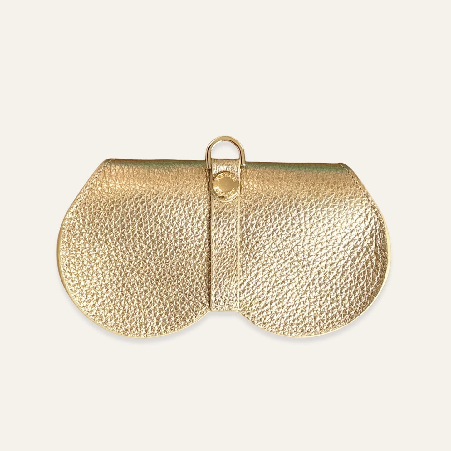 Sunglasses Case | Metallic Gold with Gold hardware