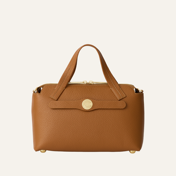 Mini J | Tan with Gold hardware