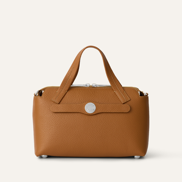 Mini J | Tan with Silver hardware