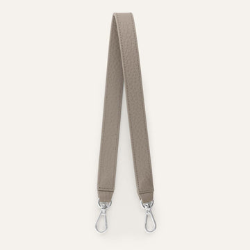 Grabette Handle | Taupe Bicouture with Silver hardware