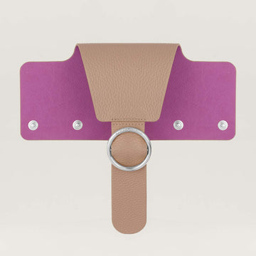 Ring Flap Classic | Taupe with Silver hardware