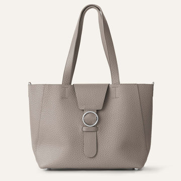 Sarah Tote - Bicouture | Taupe Bicouture with Silver hardware