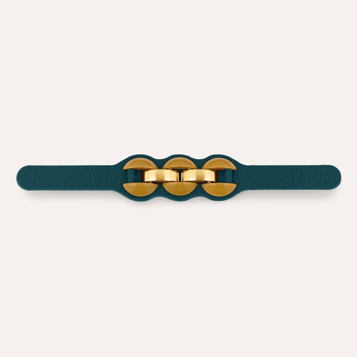 Luxe Loop Deco Classic | Teal with Gold hardware