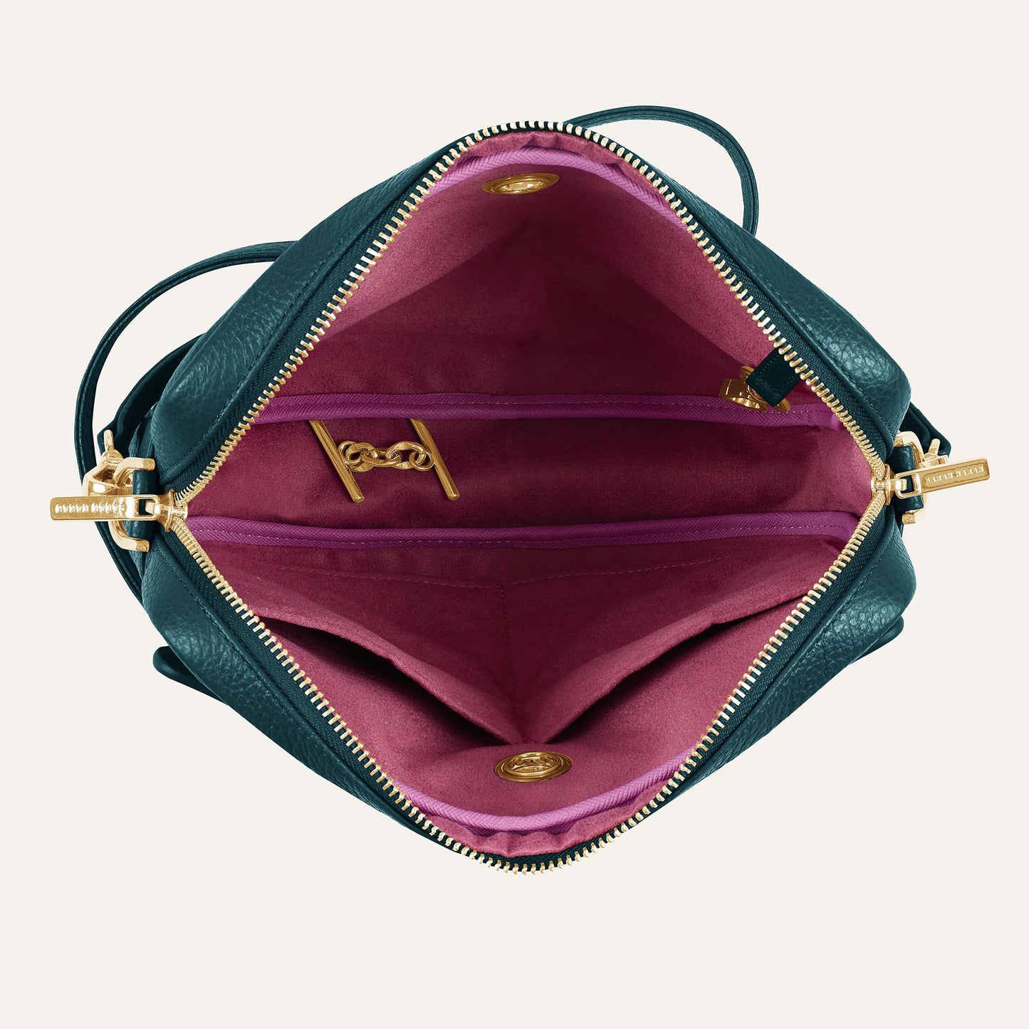 Mia Crossbody | Teal with Gold hardware