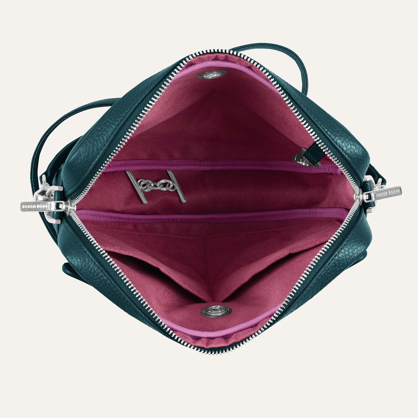 Mia Crossbody | Teal with Silver hardware