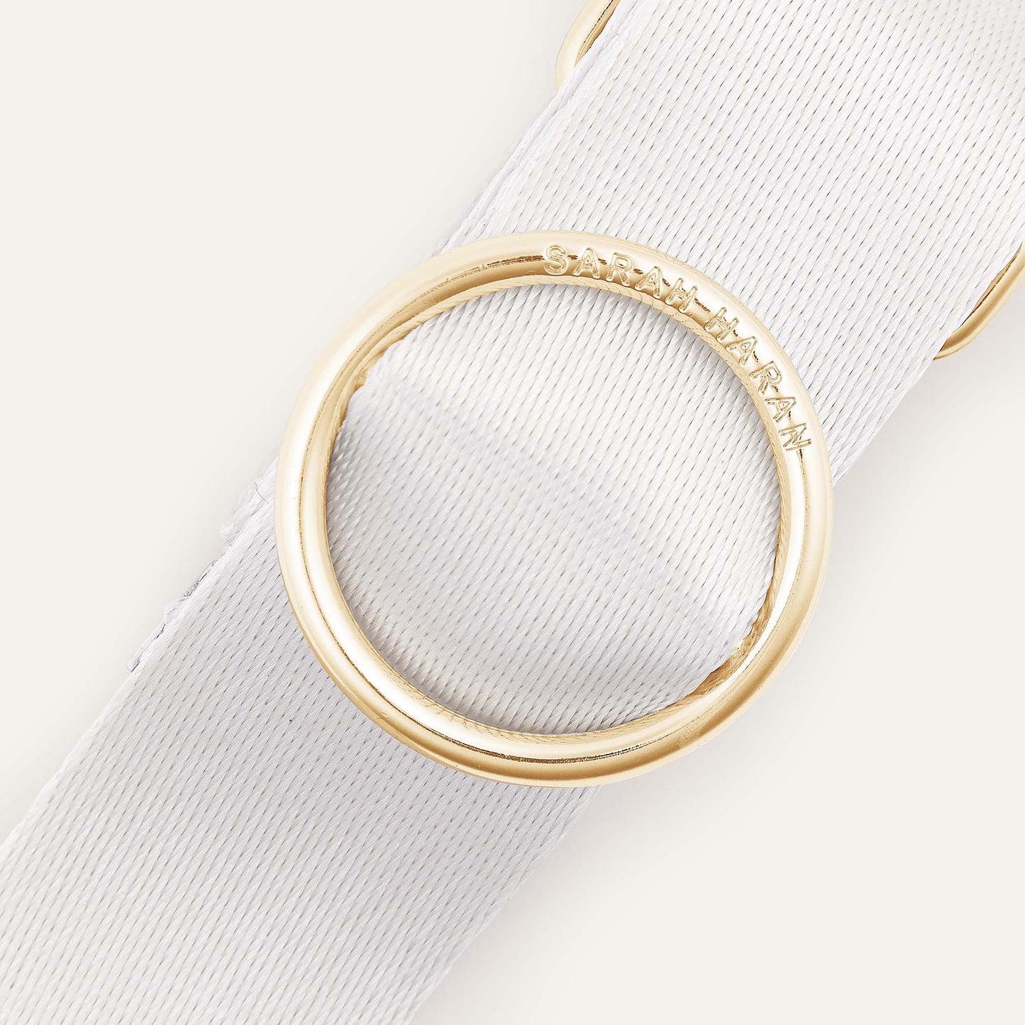 River Strap | White with Gold hardware