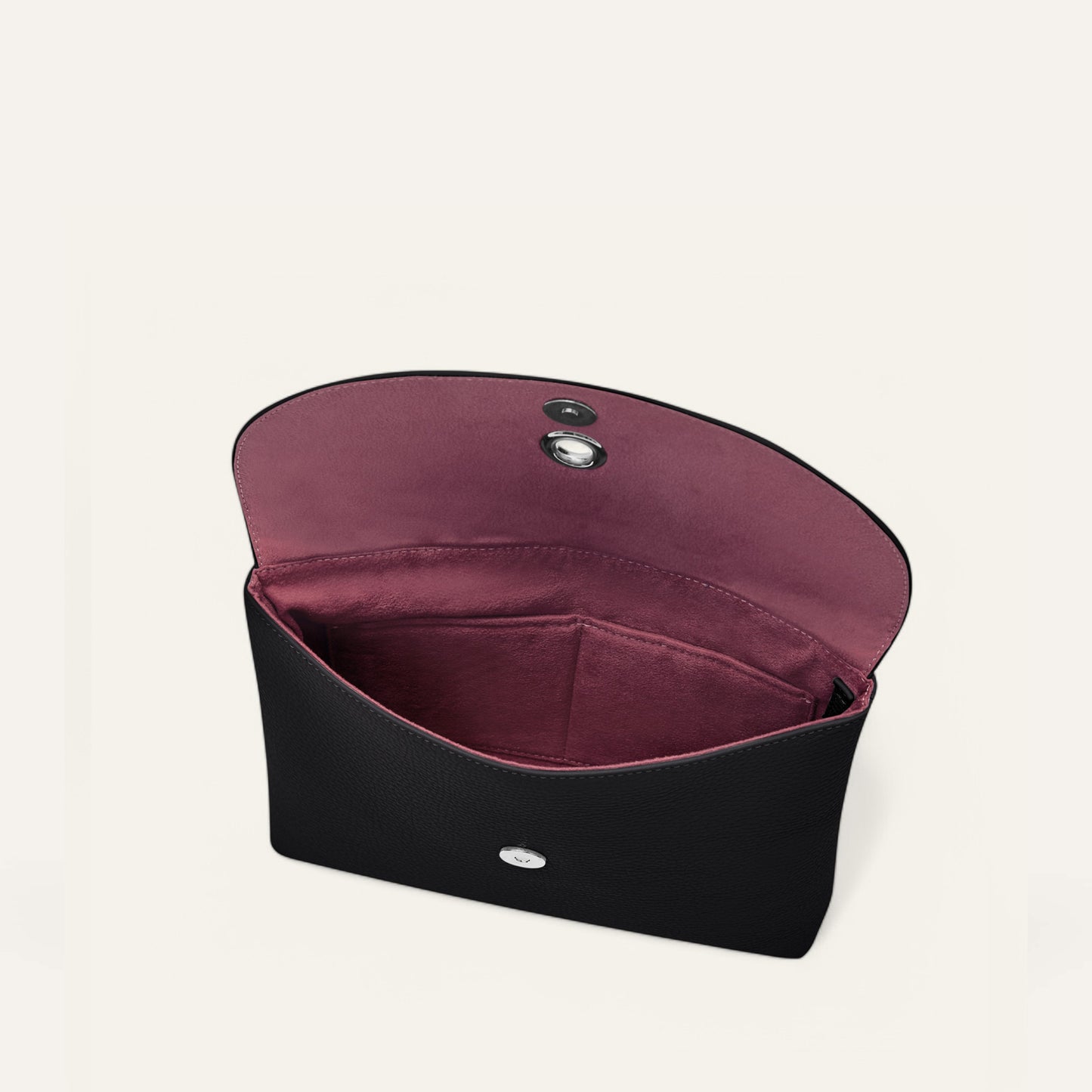 Black Sarah Haran Jasmine Crossbody Overhead Silver 25