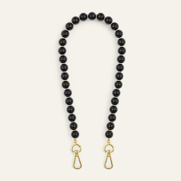 Black Sarah Haran Aurora Strap Gold Front B01 G
