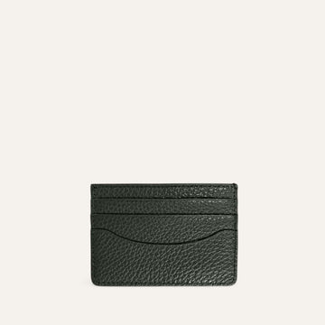 Bottle Green Sarah Haran Unisex Leather Card Folio Front