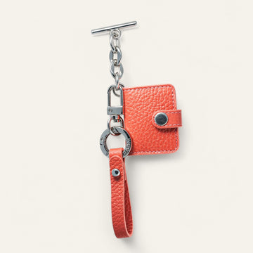 Coral Sarah Haran Moments Tassel with Silver hardware