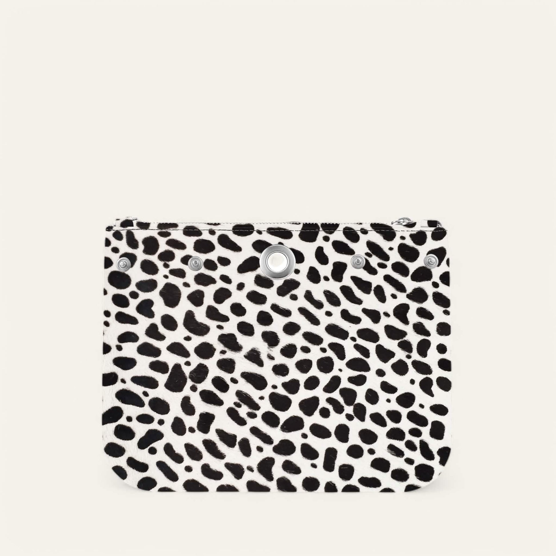 Dalmatian Spot Sarah Haran Ivy with Silver hardware back